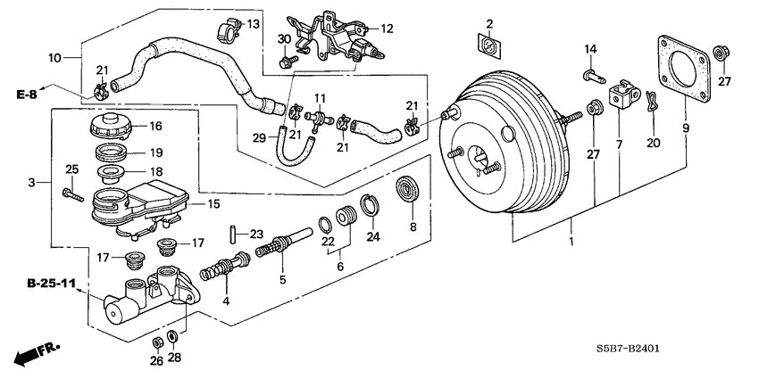 Brake master cylinder/ master power
