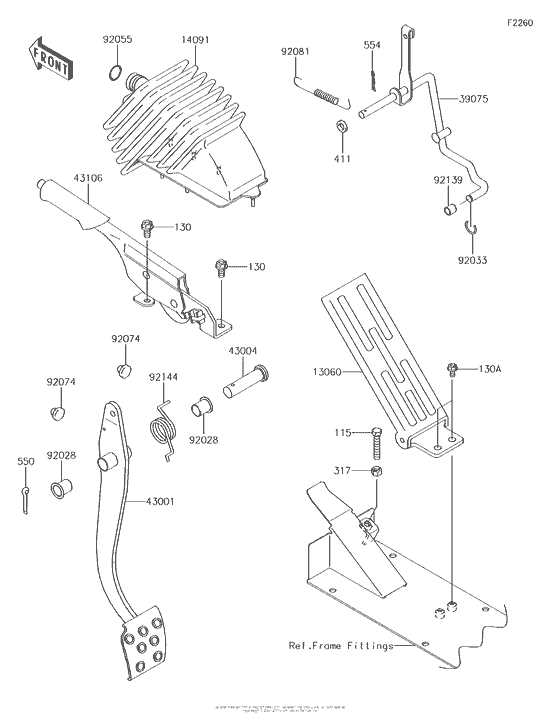 Brake Pedal/throttle Lever
