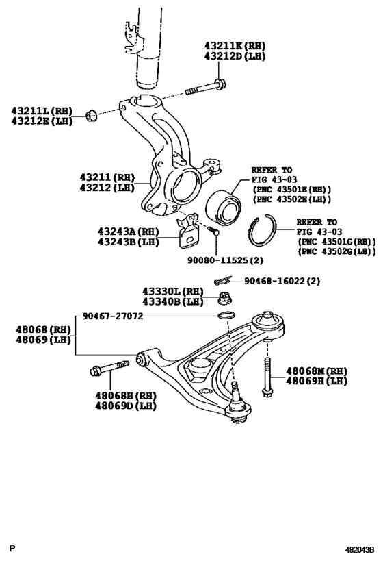 Front Axle Arm & Steering Knuckle