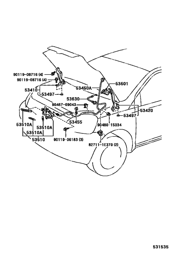 Hood Lock & Hinge