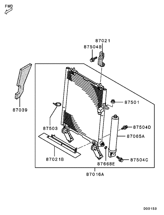 A/c condenser, piping
