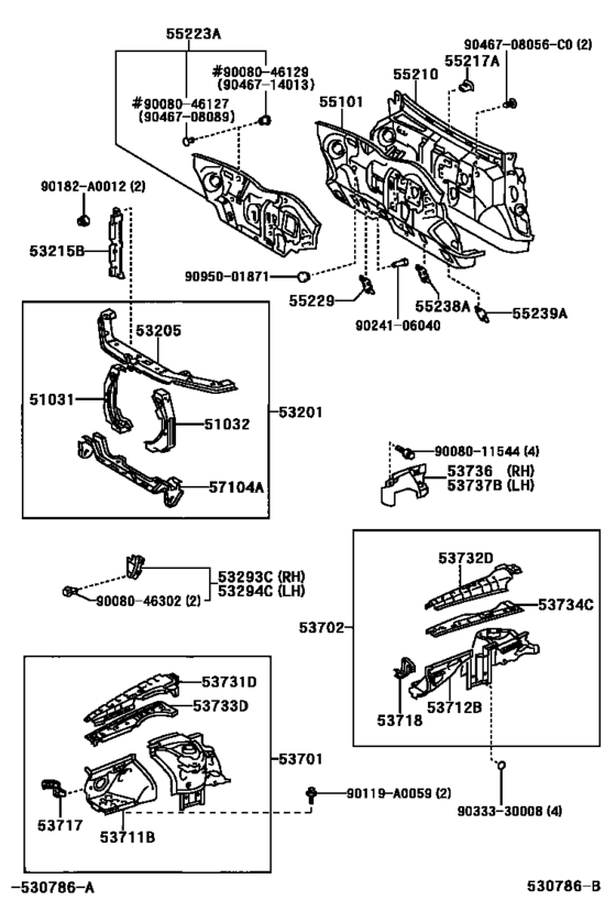 Front Fender Apron & Dash Panel