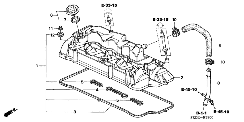 Cylinder head cover