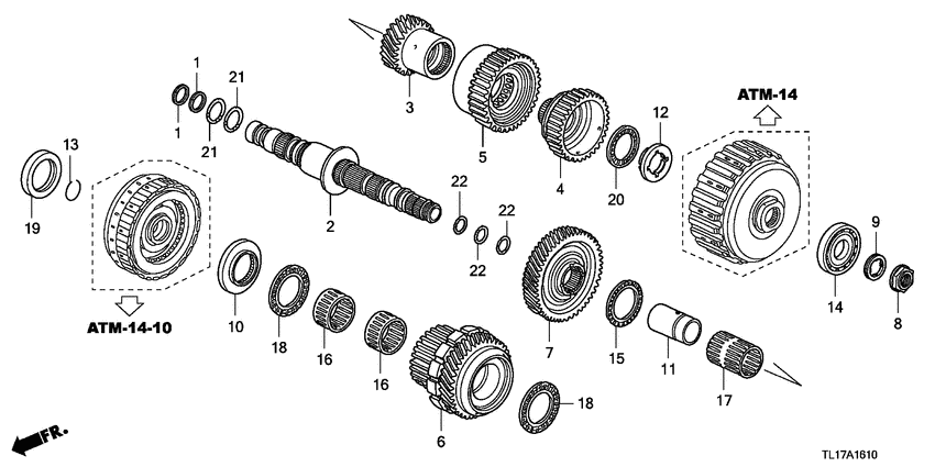 Secondary shaft