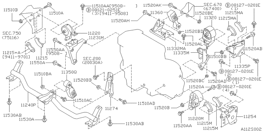 Engine & transmission   mounting