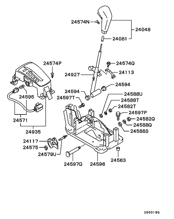 A/t floor shift linkage