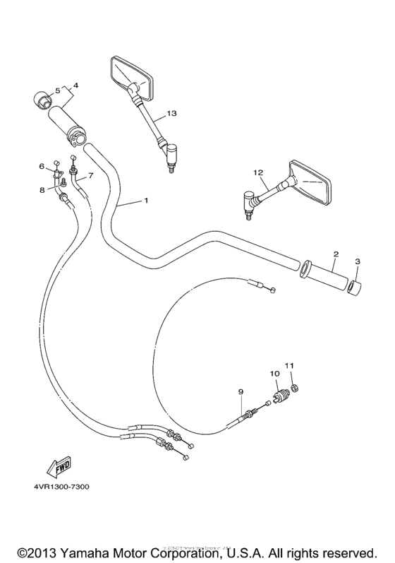 Steering handle & cable