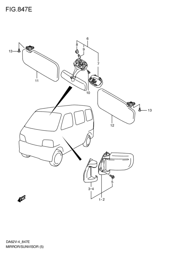 mirror / sun visor