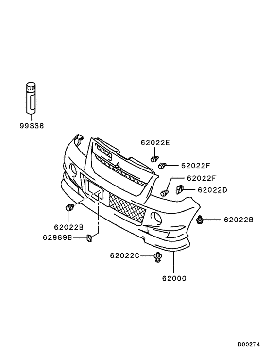 Front bumper & support