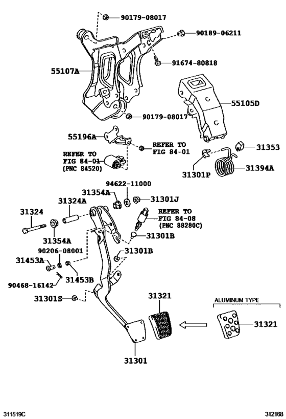 Clutch Pedal & Flexible Hose