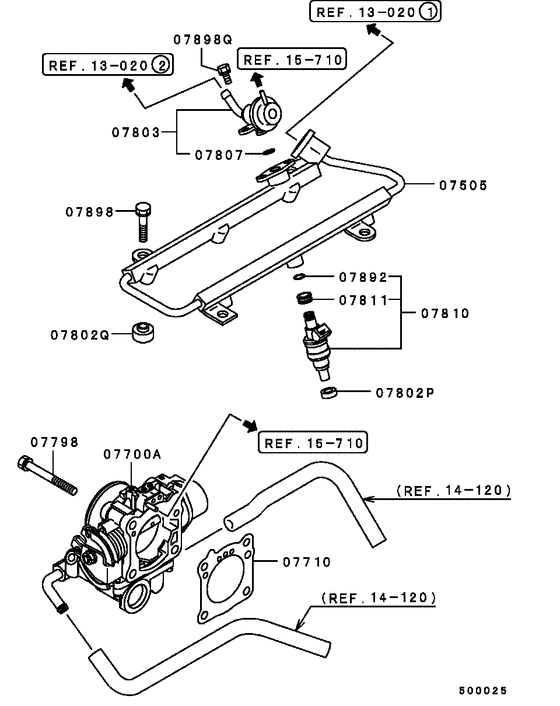 Injector & throttle body