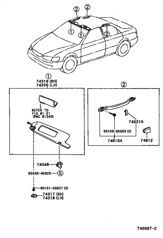 Armrest & Visor