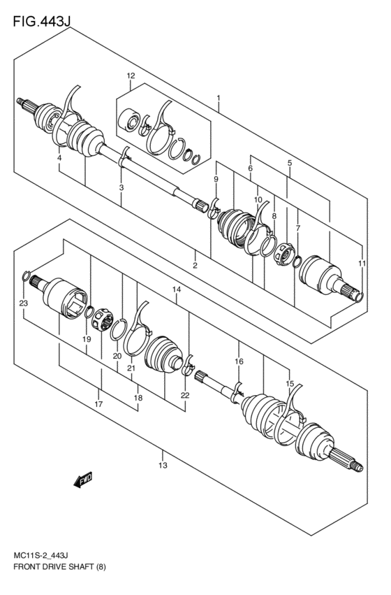 front-drive shaft
