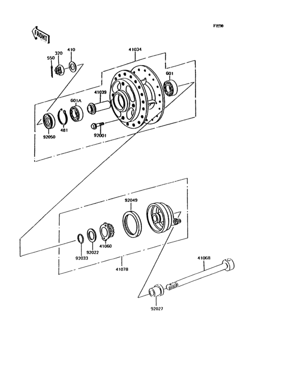 Front hub