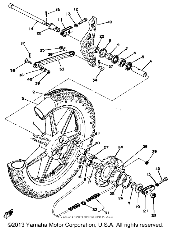 Rear wheel