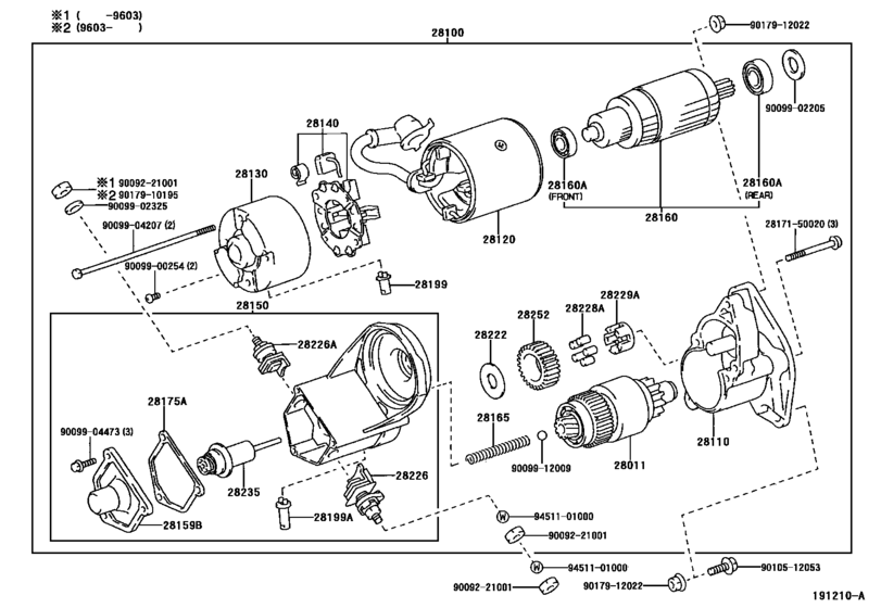 Starter for 1995 1999 Toyota GRANVIA/GRAND HIACE KCH10 Japan sales region, , 17714420909360