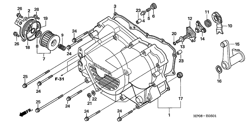 Front crankcase cover