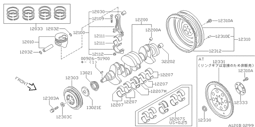 Piston,crankshaft & flywheel