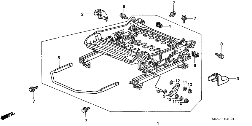 Front seat components