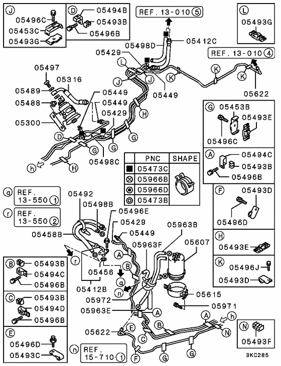 Fuel line & vapor gas control