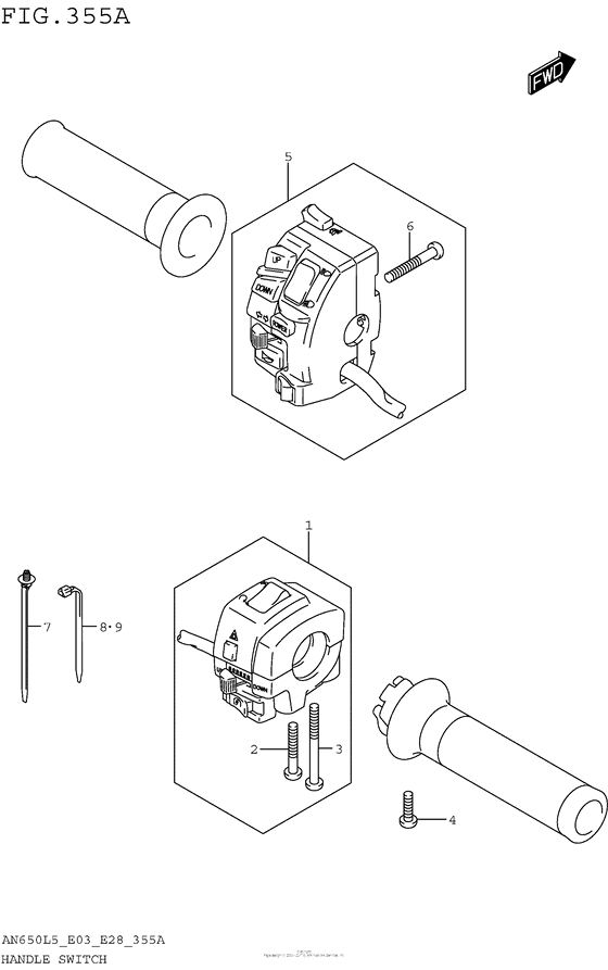 Handle Switch (An650L5 E03)