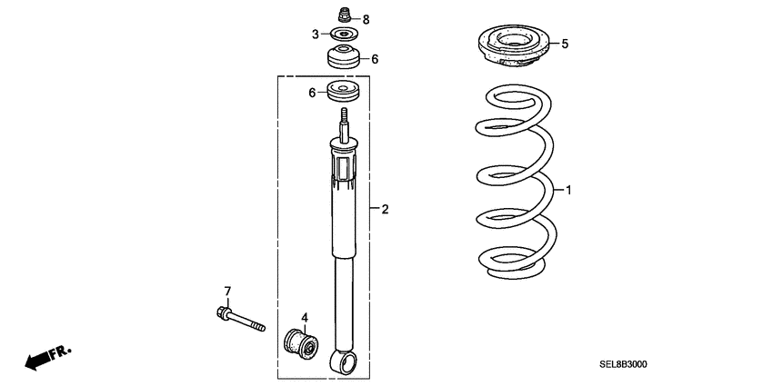 Rear shock absorber