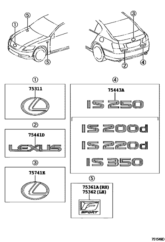 Emblem & Name Plate (Exterior & Interior)