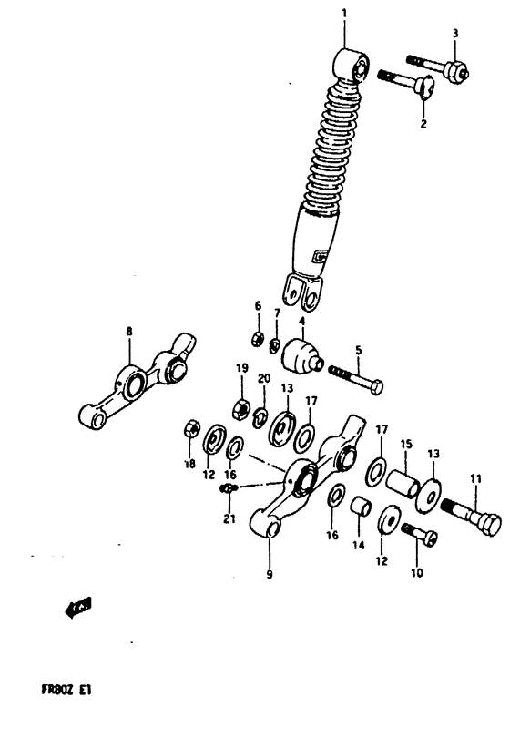 Front shock absorber
