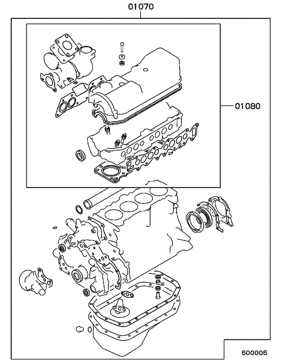 Engine overhaul gasket kit