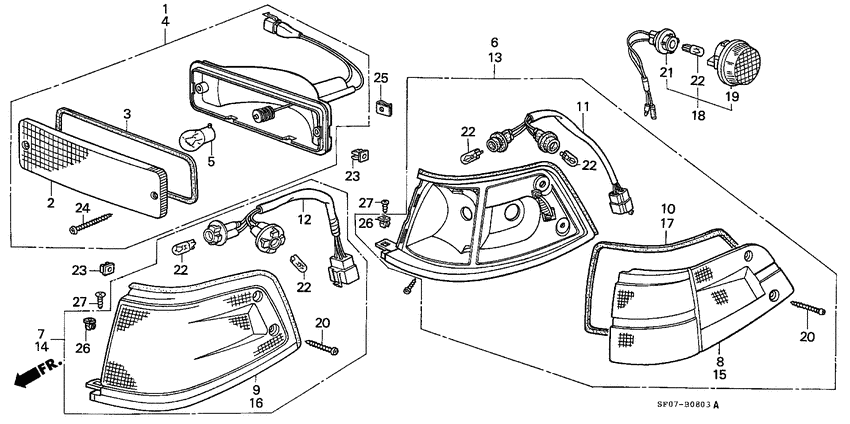 Front combination light