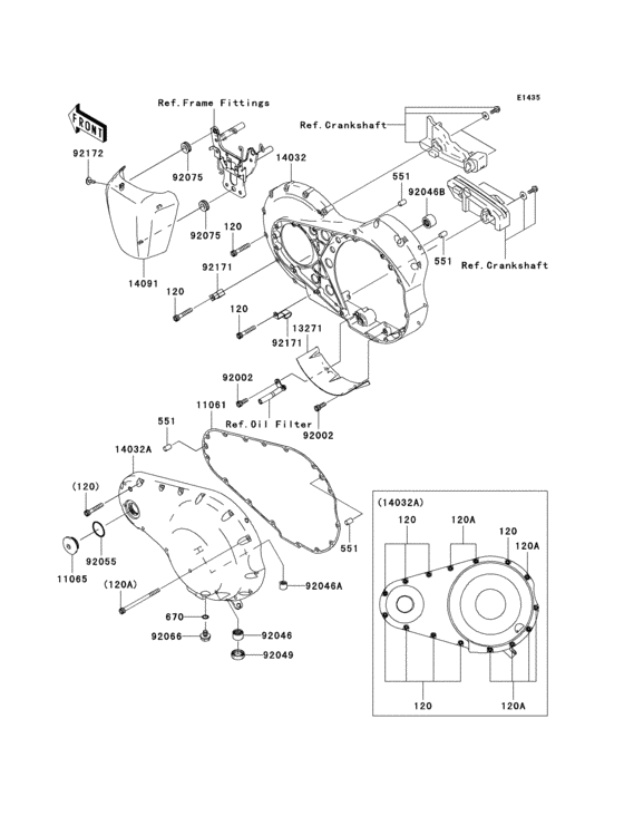 Left engine cover(s)