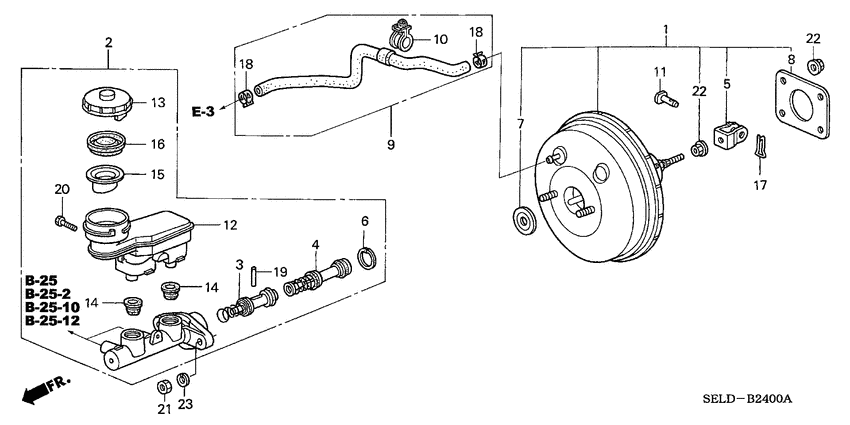 Brake master cylinder/ master power