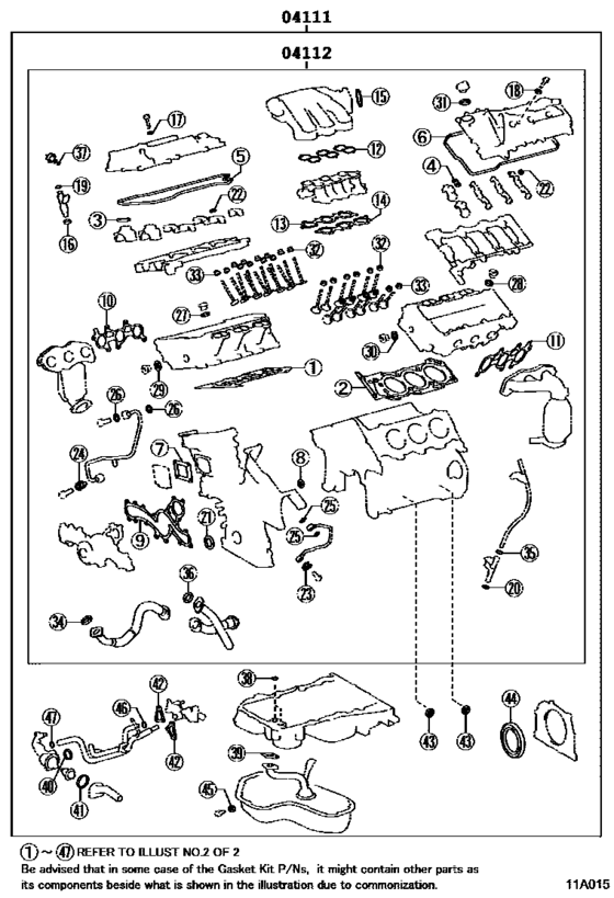 Engine Overhaul Gasket Kit