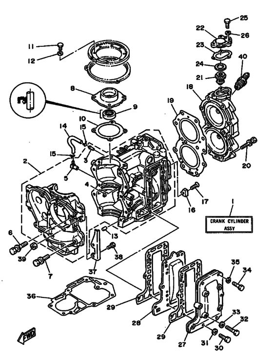 Cylinder & crankcase