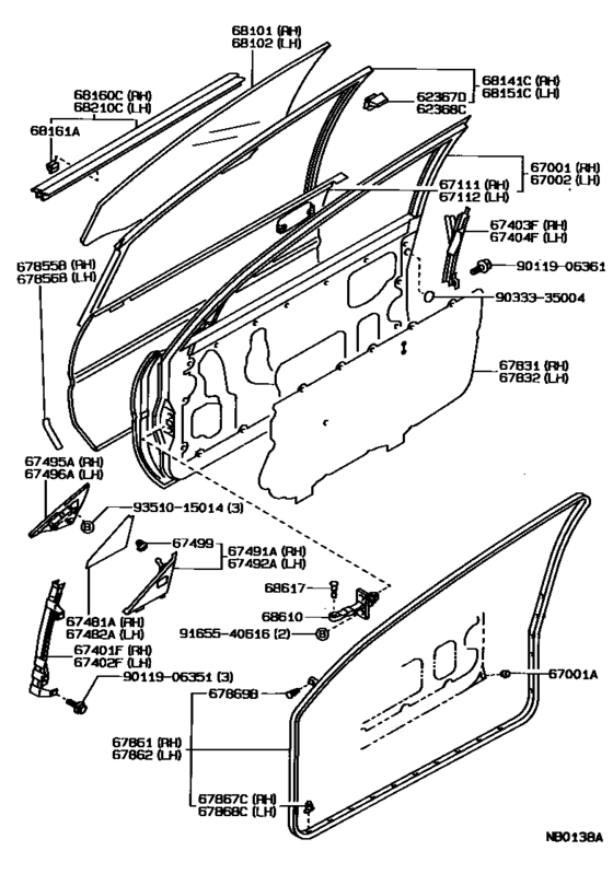 Front Door Panel & Glass