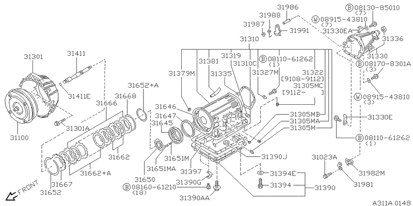 Torque converter,housing & case