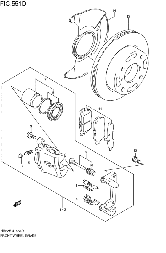 front wheel brakes