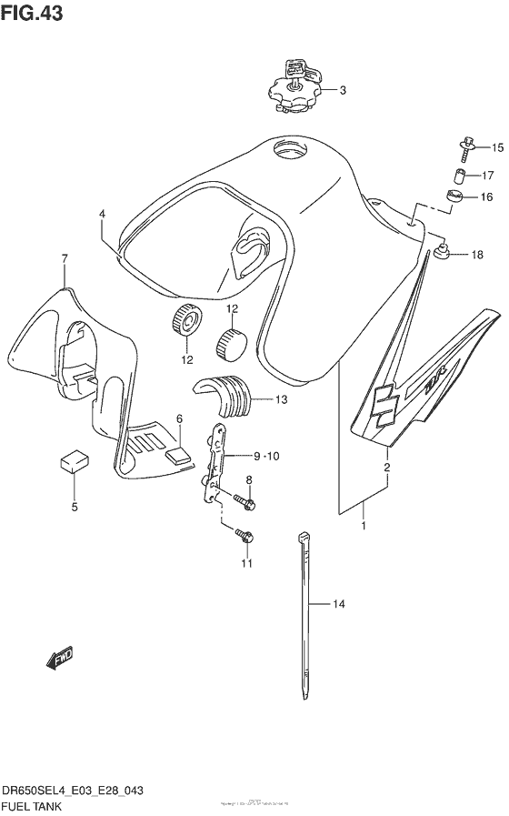 Fuel Tank (Dr650Sel4 E28)