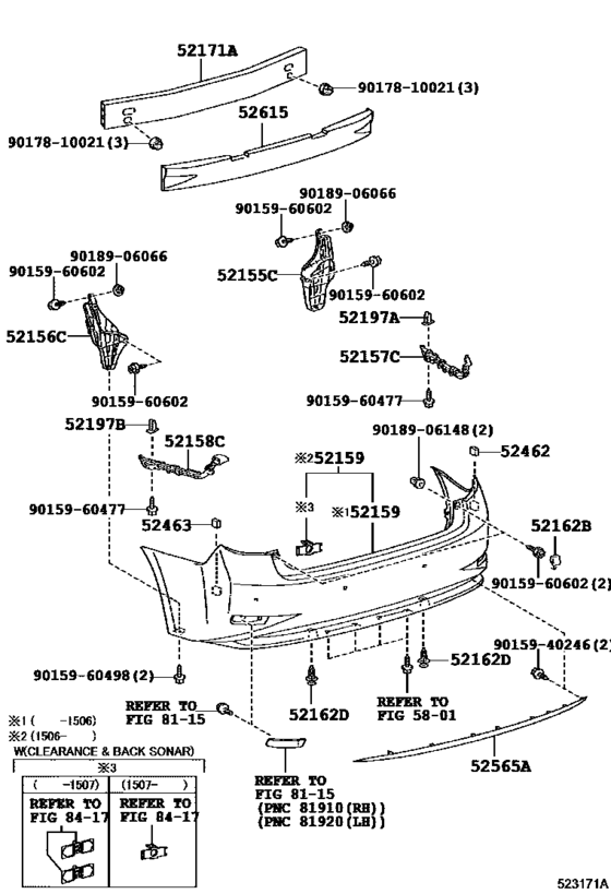 Rear Bumper & Bumper Stay