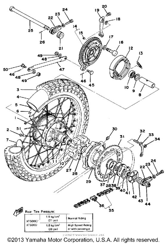 Rear wheel