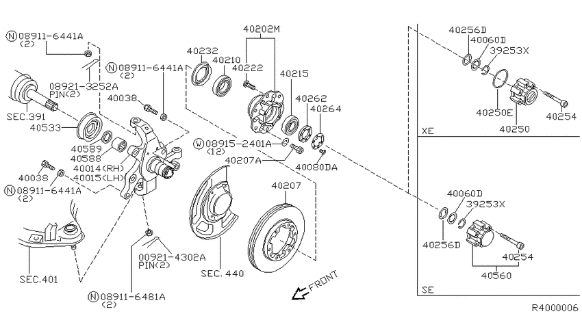 Front axle