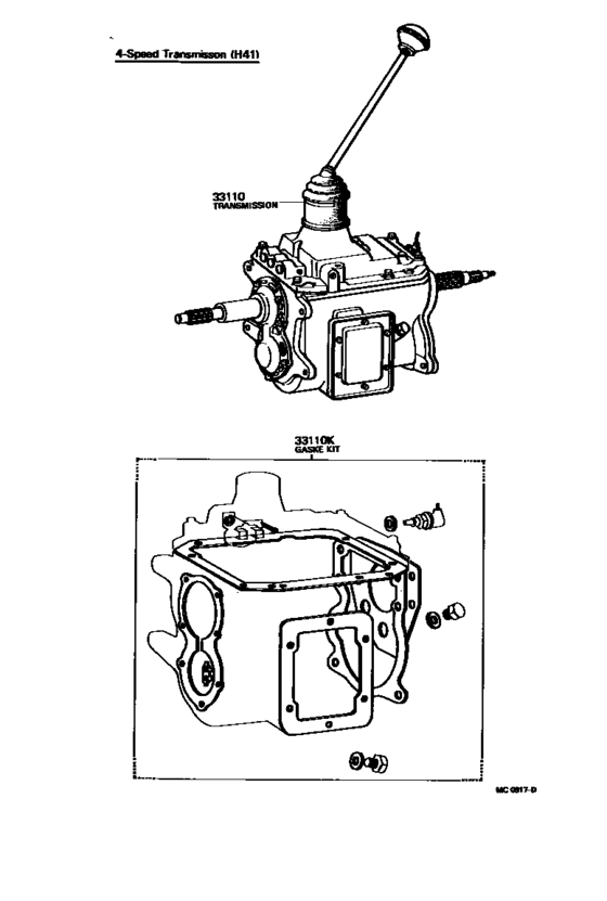 Transaxle Or Transmission Assy & Gasket Kit (Mtm) for 1969 - 1975