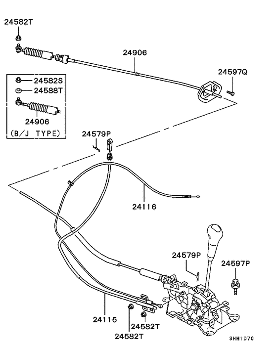 A/t floor shift linkage