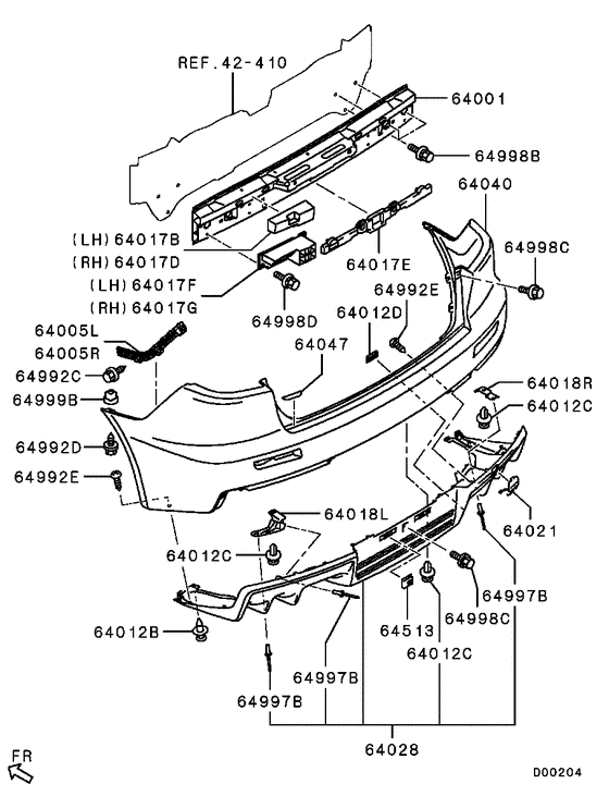 Rear bumper & support