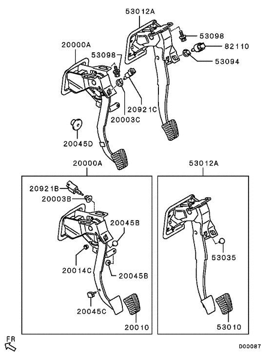 Brake & clutch pedal