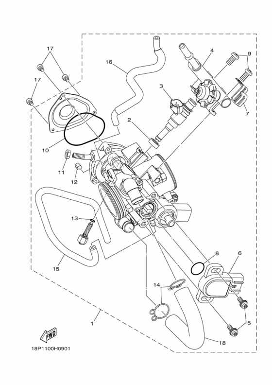 Throttle body assy 1