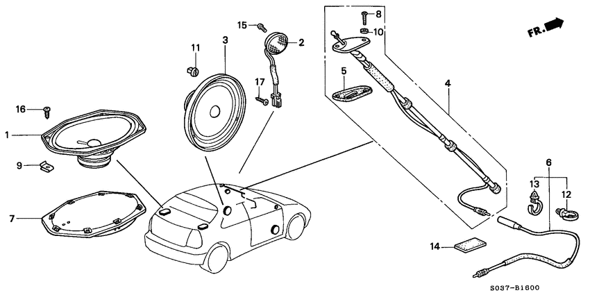 Radio antenna/speaker