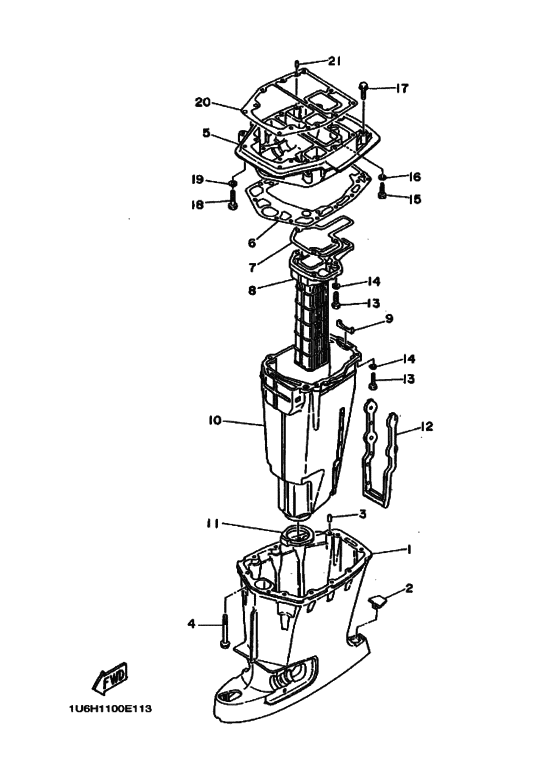 Upper casing