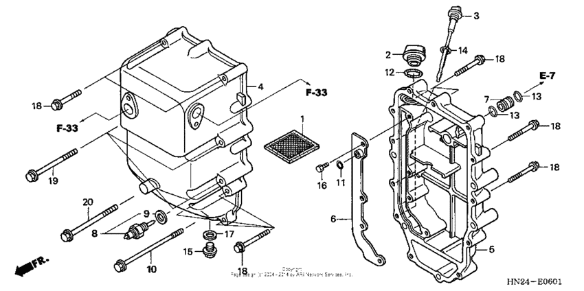 Oil tank (trx500fa/fga'05)