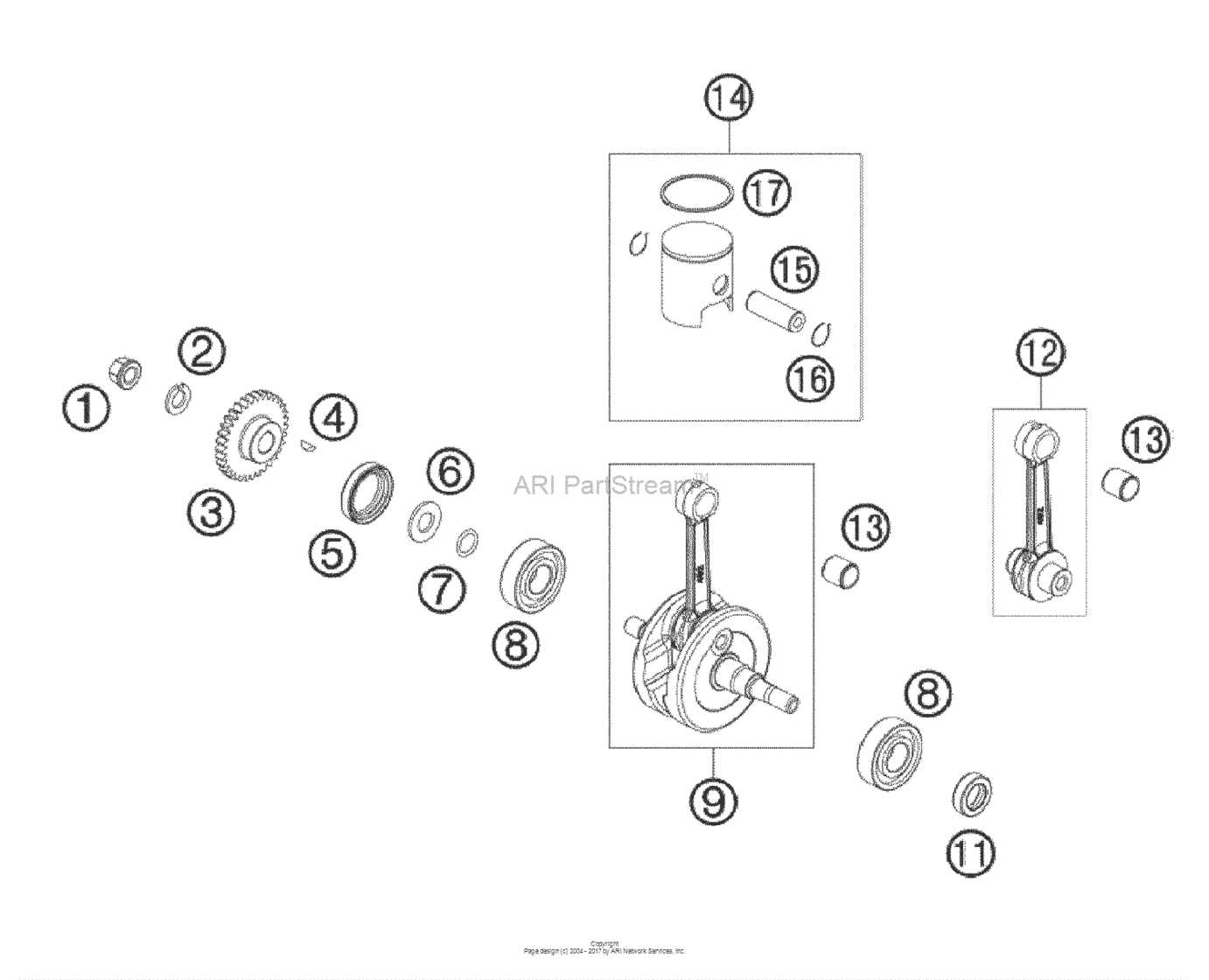 Crankshaft, Piston